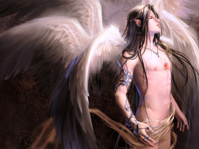 Handsome Male Angel 壁紙画像