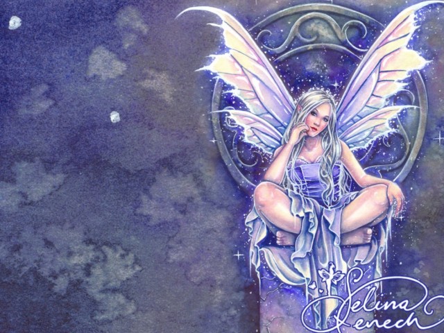 Fairy On A Throne 壁紙画像